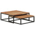 Nesting Coffee Tables 2 pcs Solid Acacia Wood - WoodPoly.com