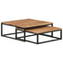 Nesting Coffee Tables 2 pcs Solid Acacia Wood - WoodPoly.com