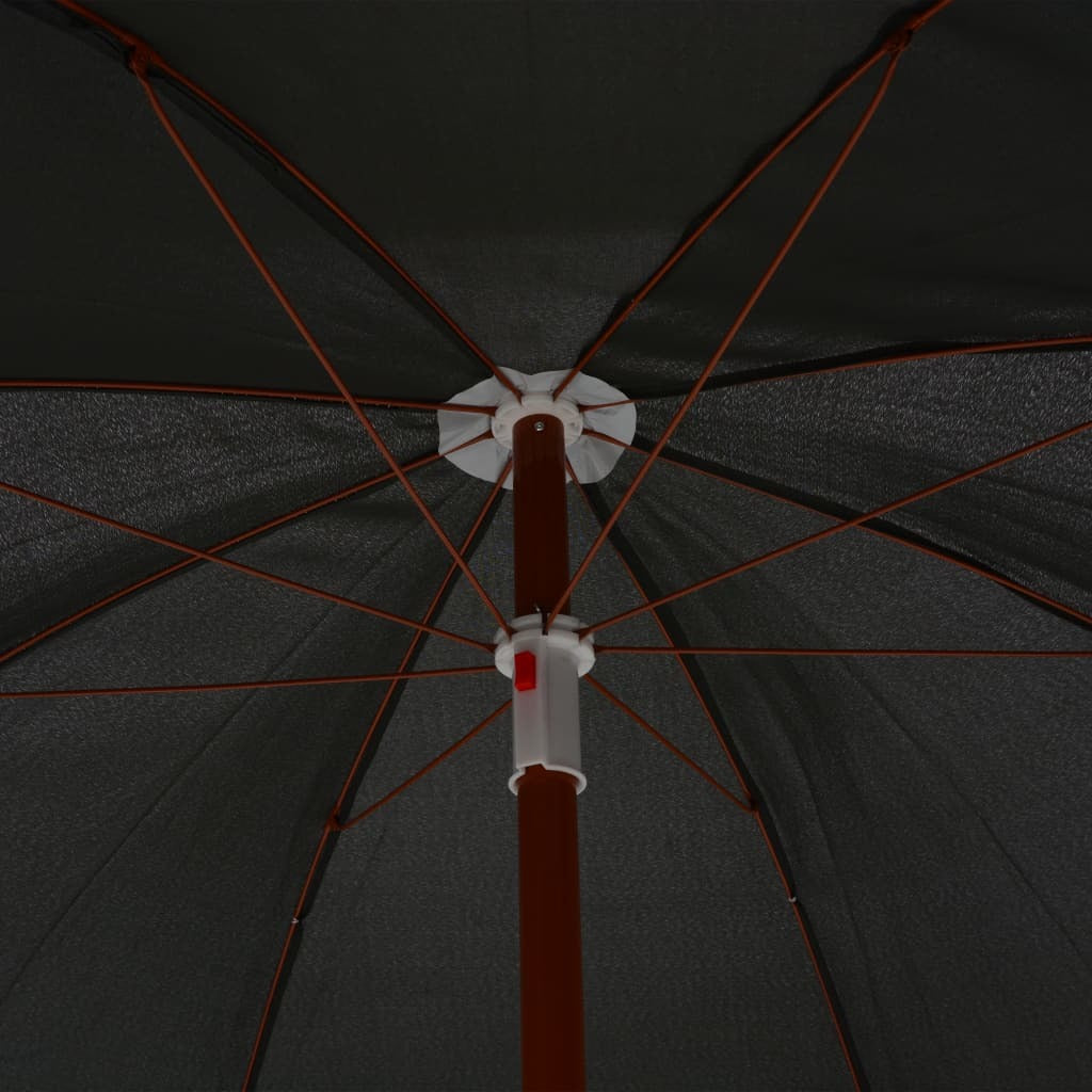 Parasol with Steel Pole 94.5" Anthracite - WoodPoly.com