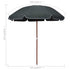 Parasol with Steel Pole 94.5" Anthracite - WoodPoly.com