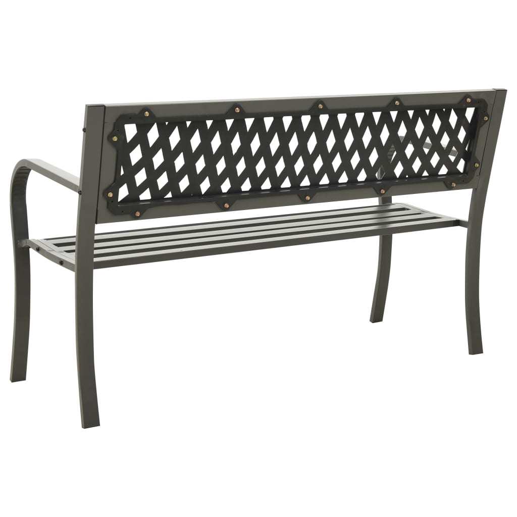 Patio Bench 49.2" Steel Gray - WoodPoly.com