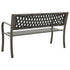 Patio Bench 49.2" Steel Gray - WoodPoly.com