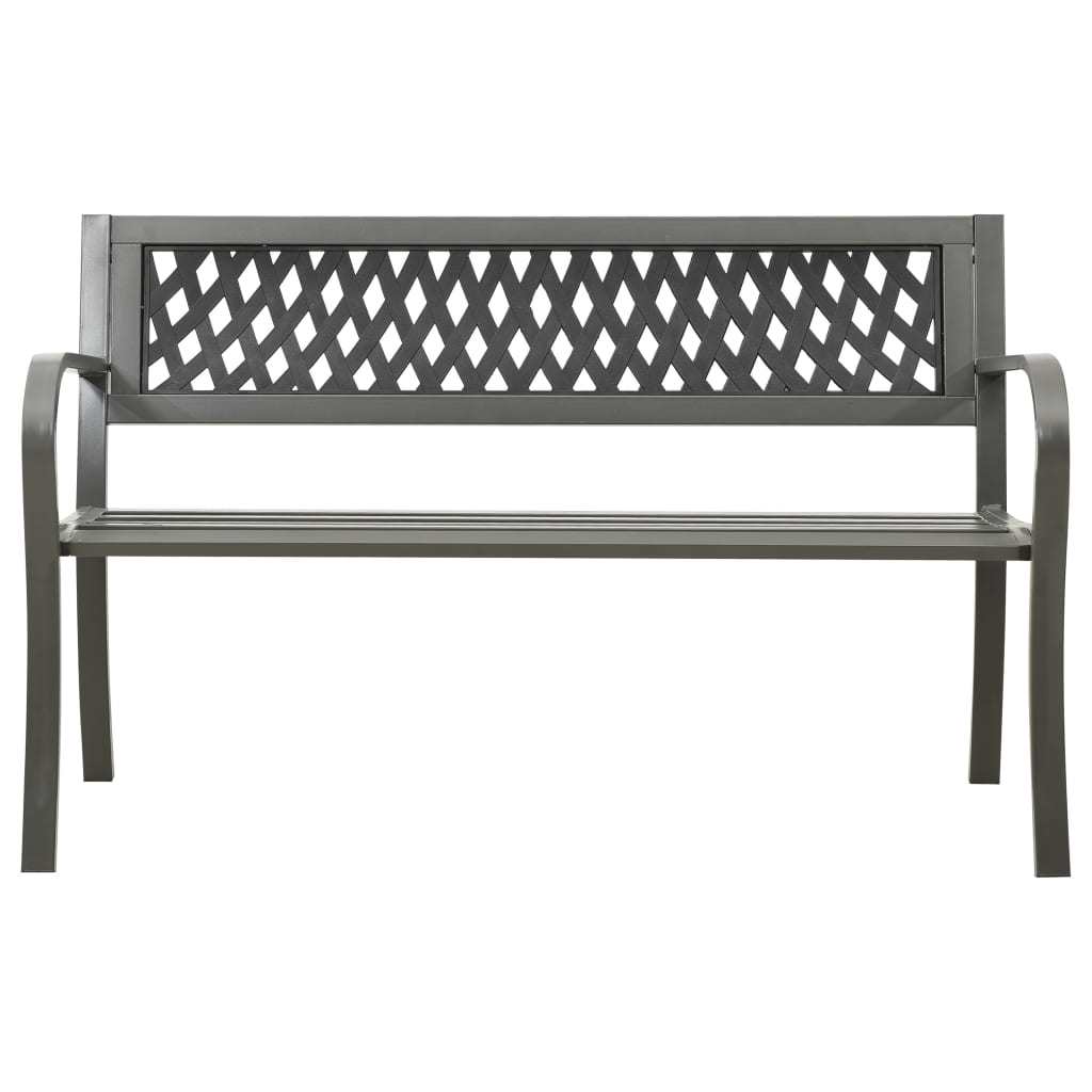 Patio Bench 49.2" Steel Gray - WoodPoly.com