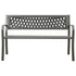 Patio Bench 49.2" Steel Gray - WoodPoly.com