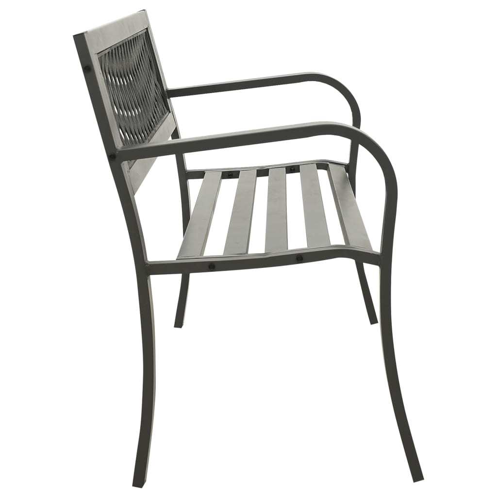 Patio Bench 49.2" Steel Gray - WoodPoly.com