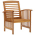 Patio Chairs 2 pcs Solid Acacia Wood - WoodPoly.com