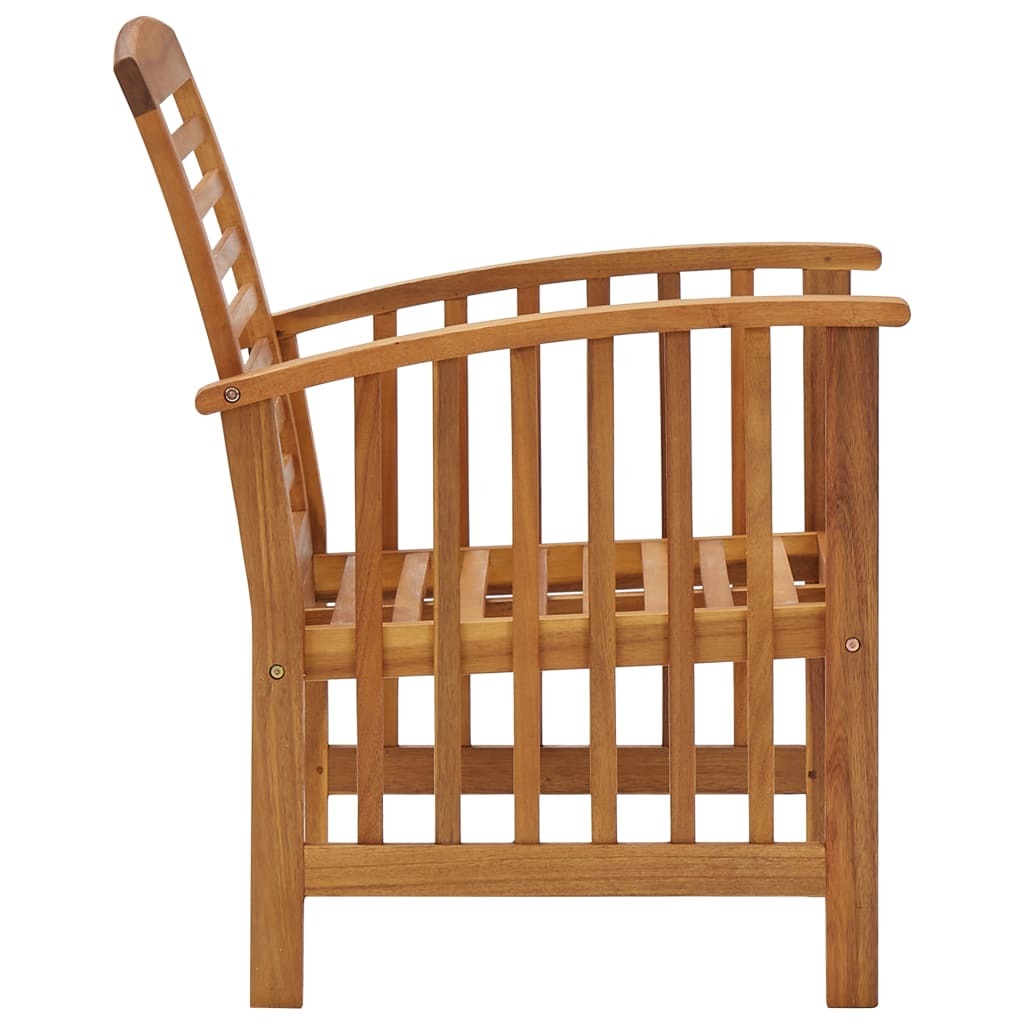 Patio Chairs 2 pcs Solid Acacia Wood - WoodPoly.com