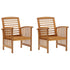 Patio Chairs 2 pcs Solid Acacia Wood - WoodPoly.com