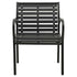 Patio Chairs 2 pcs Steel and WPC Black - WoodPoly.com