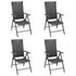 Patio Chairs 4 pcs Poly Rattan Black - WoodPoly.com