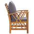 Patio Chairs with Cushions 2 pcs Solid Acacia Wood - WoodPoly.com