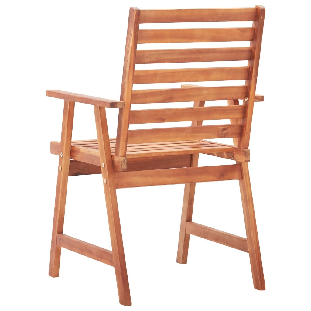 Patio Dining Chairs 3 pcs with Cushions Solid Acacia Wood - WoodPoly.com