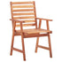 Patio Dining Chairs 3 pcs with Cushions Solid Acacia Wood - WoodPoly.com