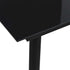 Patio Dining Table Black 31.5"x31.5"x29.1" Steel and Glass - WoodPoly.com