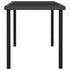 Patio Dining Table Black 55.1"x27.6"x28.7" Poly Rattan - WoodPoly.com