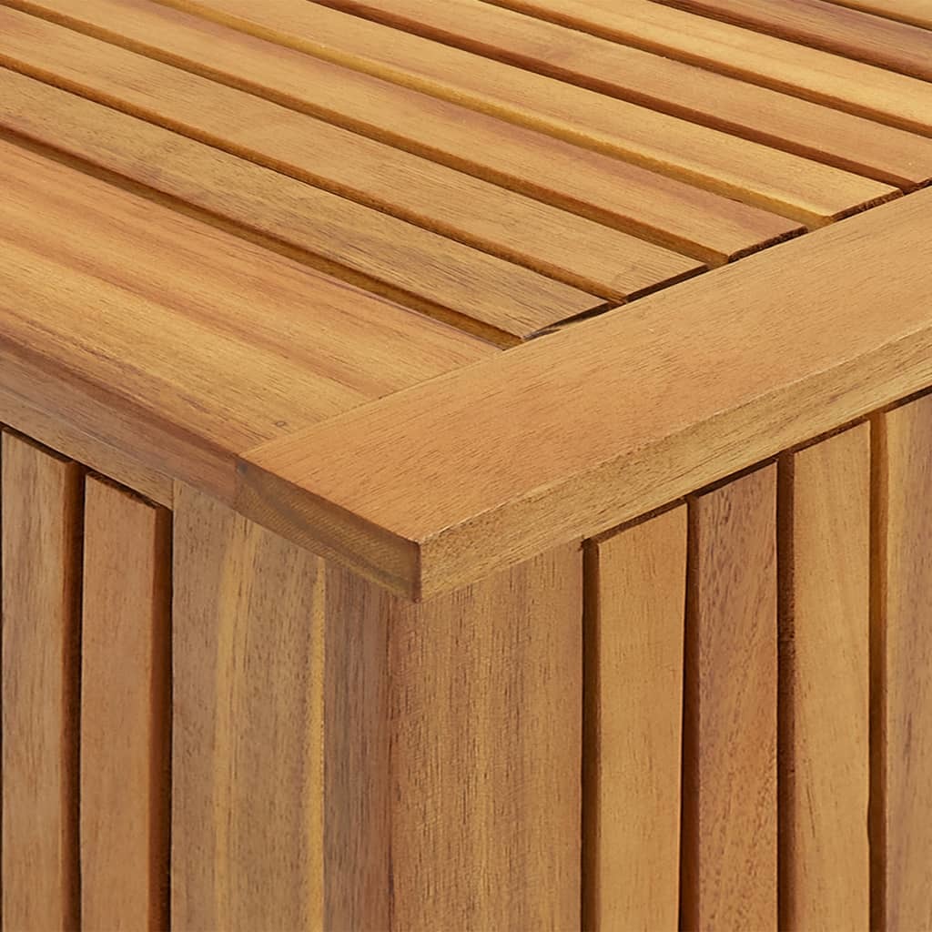 Patio Storage Box 23.6"x19.7"x22.8" Solid Wood Acacia - WoodPoly.com