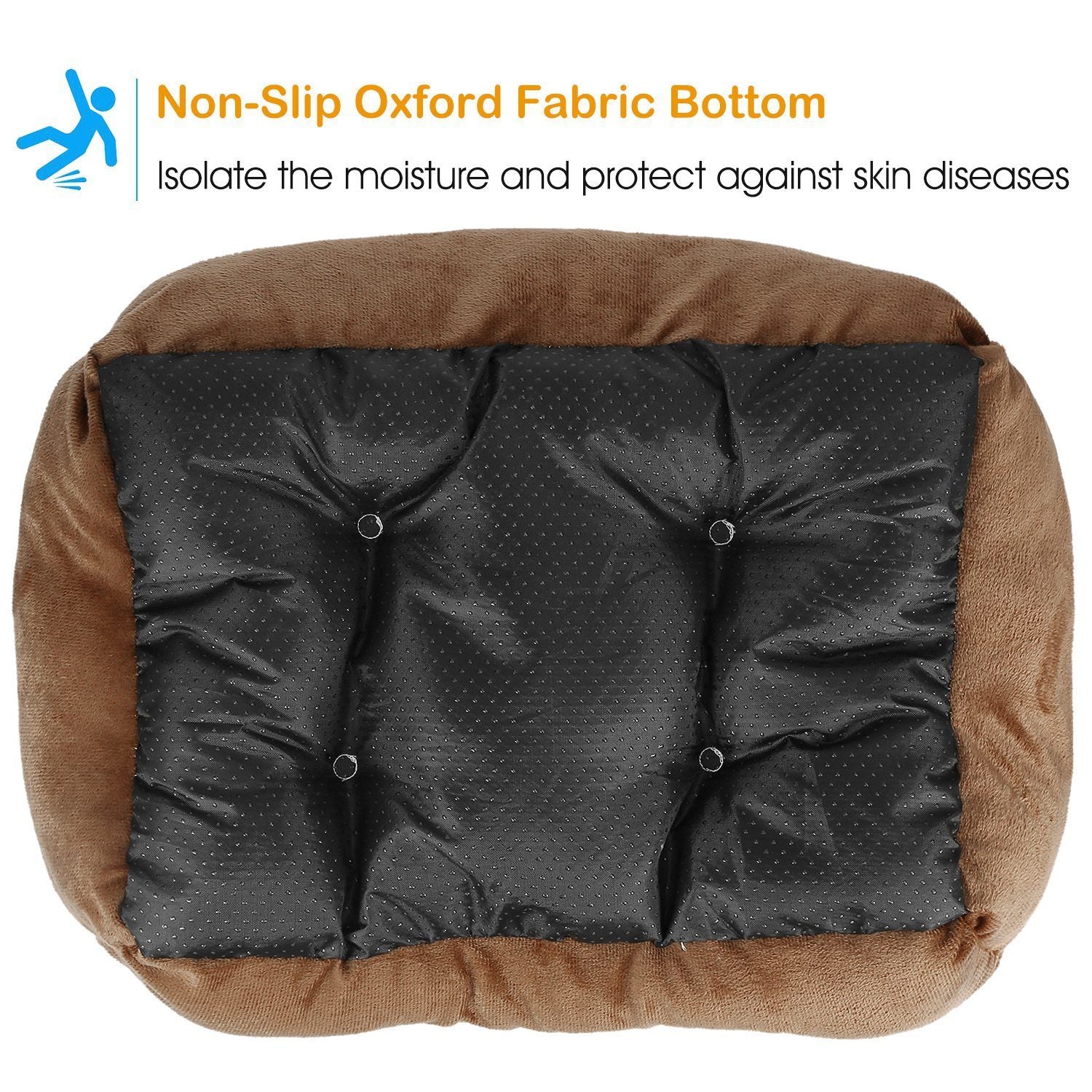 Pet Dog Bed Soft Warm Fleece Puppy Cat Bed Dog Cozy Nest Sofa Bed Cushion Mat S Size - WoodPoly.com