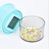Plastic Garlic Press Multi-function Stainless Steel Ginger Presser Garlic Crusher Mincer Cutter Grater Dicing and Storage Kitchen Vegetable Tool - WoodPoly.com