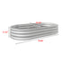 Raised Garden Bed Outdoor, Oval Large Metal Raised Planter Bed for for Plants, Vegetables, and Flowers - Silver