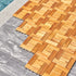 Rayna Yellowish Brown Acacia Interlocking Wooden Decktile (Set of 10 Tiles)