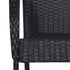 Stackable Patio Chairs 6 pcs Poly Rattan Black - WoodPoly.com