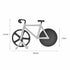 Stainless Steel Bicycle Pizza Slicer Double Cutting Wheels with Display Stand Pizza Slicer Sharp Dual - WoodPoly.com