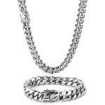 Stainless Steel Cuban Chain Personality Necklace For Men - WoodPoly.com
