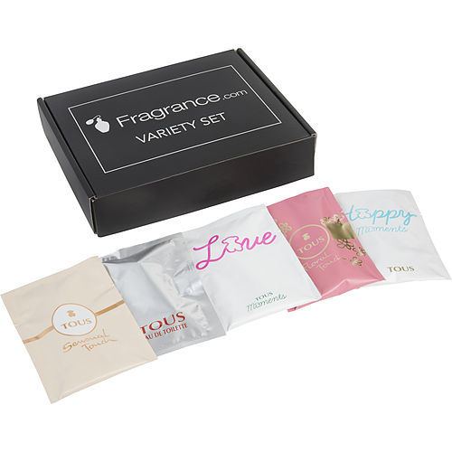TOUS VARIETY by Tous 5 PIECE VIAL VARIETY SET WITH TOUS FLORAL TOUCH & TOUS HAPPY MOMENTS & TOUS LOVE & TOUS SENSUAL TOUCH & TOUS - WoodPoly.com