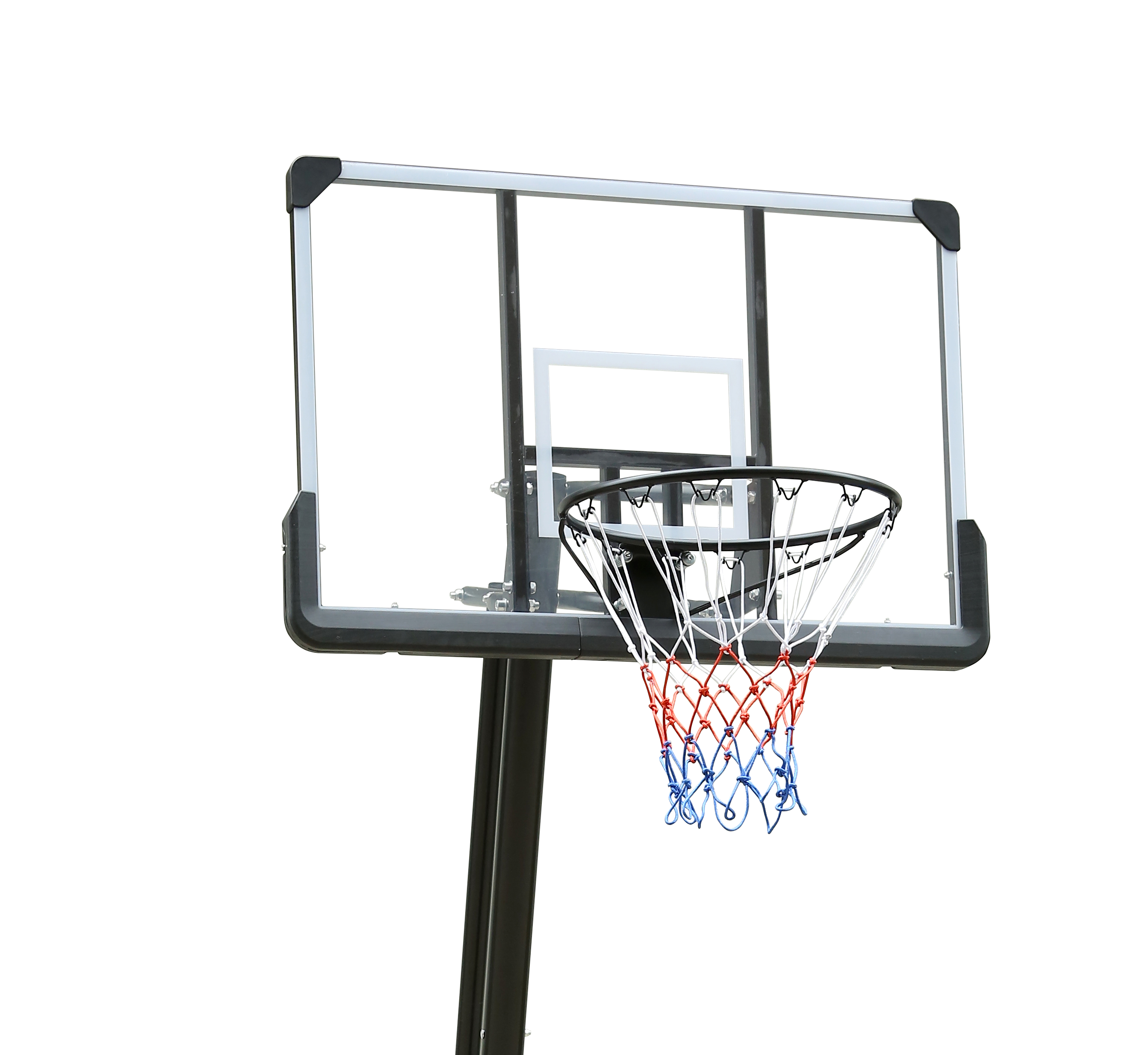 Use for Outdoor Height Adjustable 7.5 to 10ft Basketball Hoop 44 Inch Backboard Portable Basketball Goal System with Stable Base and Wheels