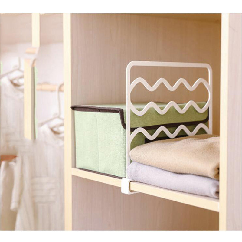 Wire Clothing Organizer Closet Shelf Dividers Cabinet Partition Storage Rack Wardrobe Division Board Clapboard Household Furniture Accessories - WoodPoly.com